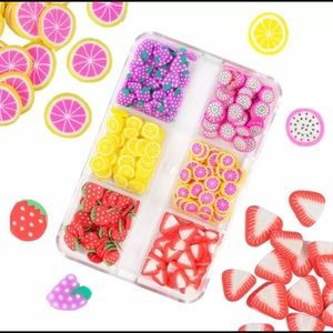 3D fruit nail slices
